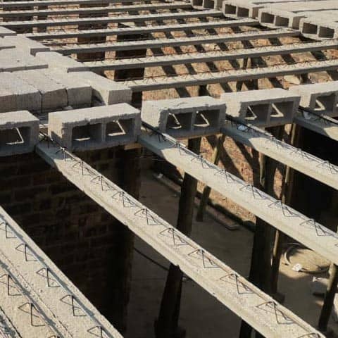 concrete rib and block slabs