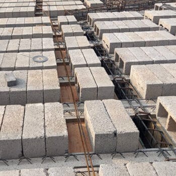 pre-cast concrete blocks